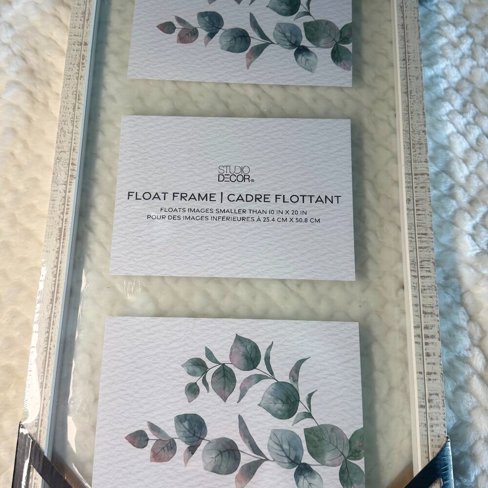 Studio Decor Float Frame - Rustic White